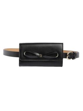 Kate Spade New York Adjustable Bow Belt Bag Black S/M